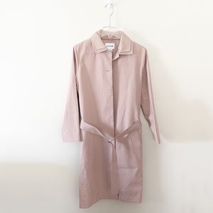 Lacoste Women’s Blush Pink Trench Coat Size 34 2